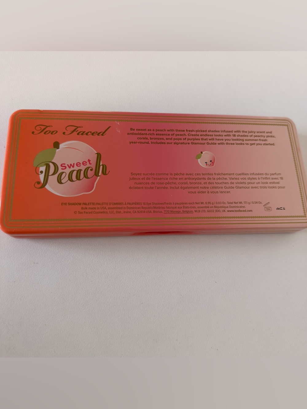 New Too Faced Sweet Peach Eyeshadow Palette - Picture 8 of 8